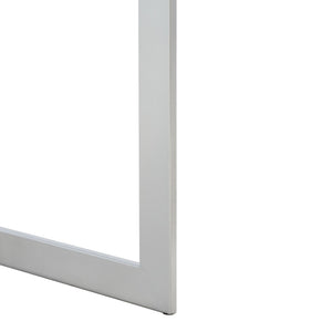 Safavieh Lilo Mirrored Accent Table With Drawer - Glamorous Silver Finish & Greek Key Legs For Stylish Decor ACC9700A