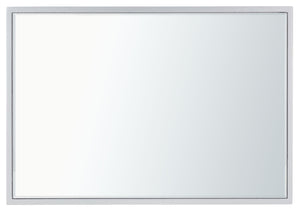 Safavieh Lilo Mirrored Accent Table With Drawer - Glamorous Silver Finish & Greek Key Legs For Stylish Decor ACC9700A