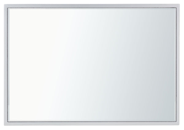 Safavieh Lilo Mirrored Accent Table With Drawer - Glamorous Silver Finish & Greek Key Legs For Stylish Decor ACC9700A