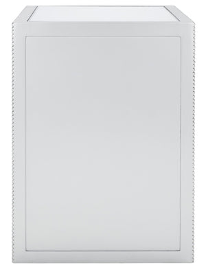 Safavieh Laken Glamorous Mirrored Accent Table With Studded Detailing - Chic Modern Design For Any Space ACC9702A
