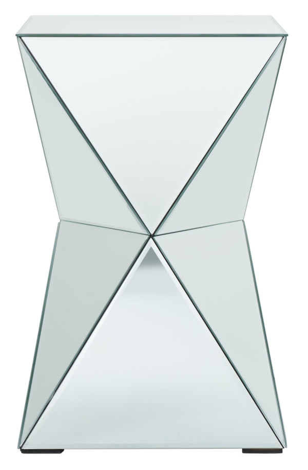 Safavieh Luella Mirrored Accent Table - Sculptural Hourglass Design For Modern Glamour In Any Space ACC9703A