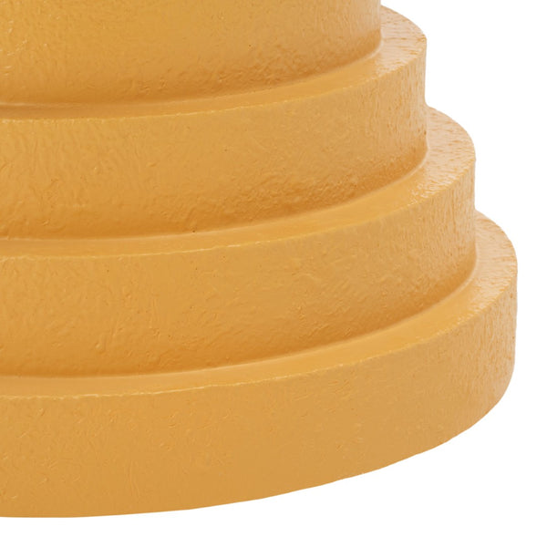 Safavieh Ali Sculptural Accent Table - Bold Round Disc Design For Modern Living And Stylish Decor Enhancement Yellow ACC9705A