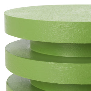 Safavieh Kaysar Accent Table - Sculptural Stacked Design Perfect For Modern Living Spaces And Versatile Use Green ACC9706A