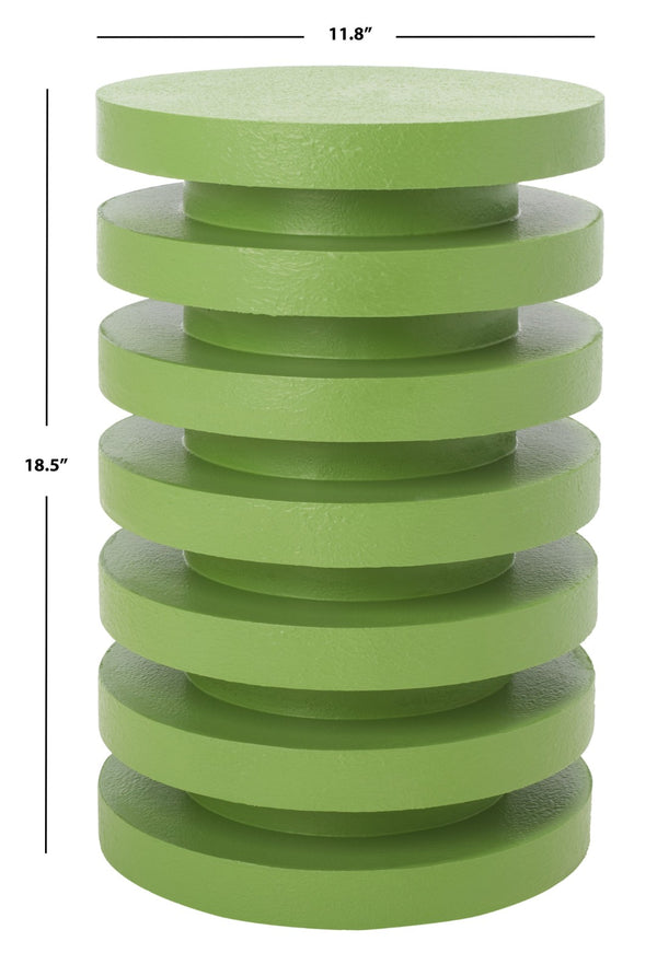 Safavieh Kaysar Accent Table - Sculptural Stacked Design Perfect For Modern Living Spaces And Versatile Use Green ACC9706A