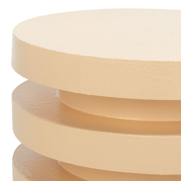 Safavieh Kaysar Accent Table - Sculptural Stacked Design Perfect For Modern Living Spaces And Versatile Use Cream ACC9706B