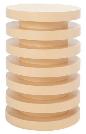 Safavieh Kaysar Accent Table - Sculptural Stacked Design Perfect For Modern Living Spaces And Versatile Use Cream ACC9706B