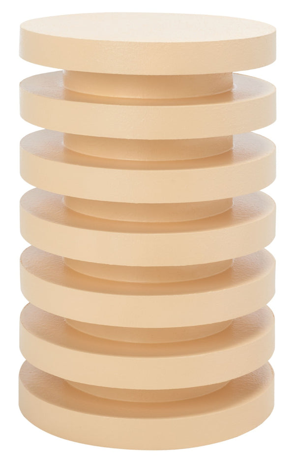 Safavieh Kaysar Accent Table - Sculptural Stacked Design Perfect For Modern Living Spaces And Versatile Use Cream ACC9706B