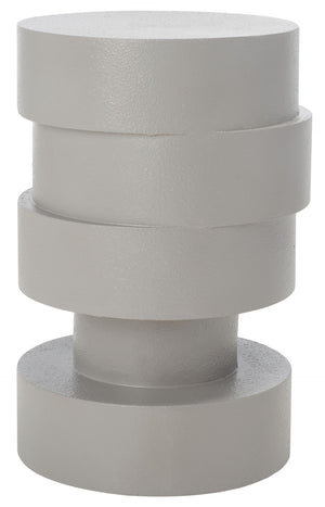 Safavieh Tyce Sculptural Accent Table - Modern Stacked Round-Disc Design For Versatile Living Space Decor Grey ACC9707A