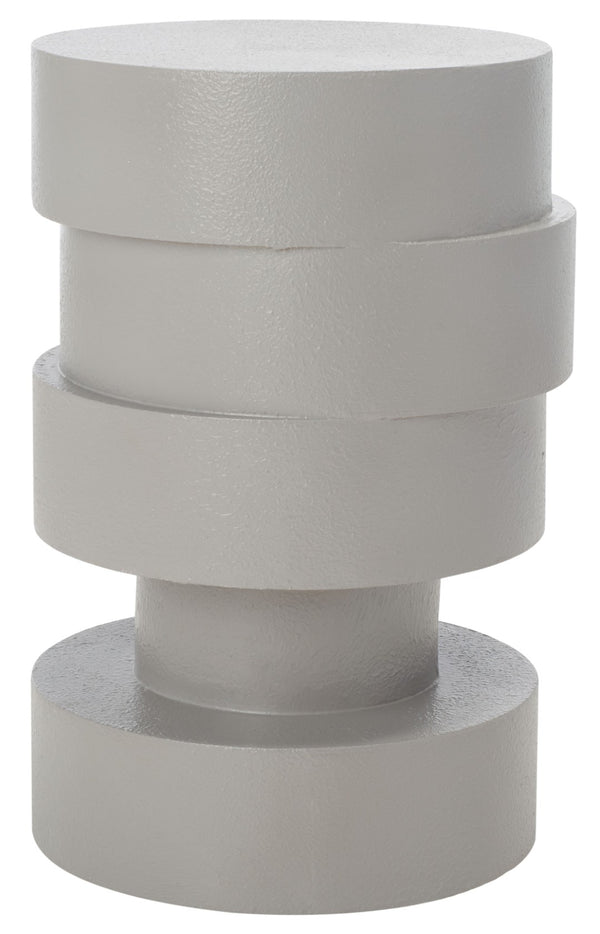 Safavieh Tyce Sculptural Accent Table - Modern Stacked Round-Disc Design For Versatile Living Space Decor Grey ACC9707A