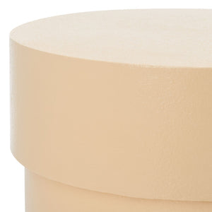 Safavieh Tyce Sculptural Accent Table - Modern Stacked Round-Disc Design For Versatile Living Space Decor Cream ACC9707B