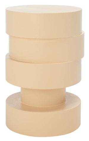 Safavieh Tyce Sculptural Accent Table - Modern Stacked Round-Disc Design For Versatile Living Space Decor Cream ACC9707B