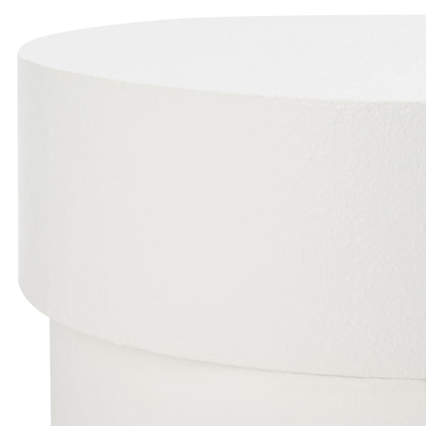 Safavieh Tyce Sculptural Accent Table - Modern Stacked Round-Disc Design For Versatile Living Space Decor White ACC9707C