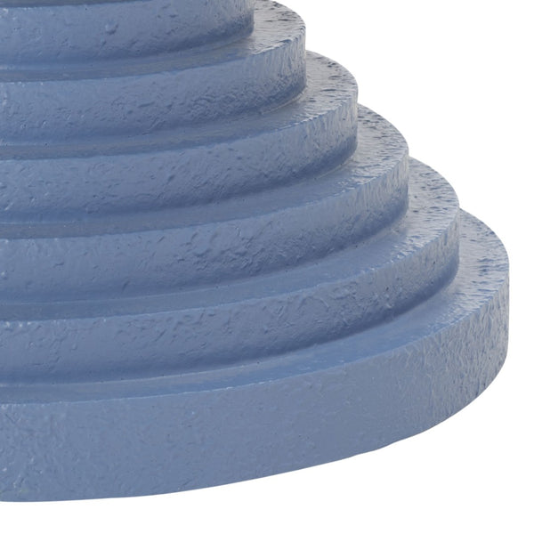 Safavieh Glynn Accent Table - Sculptural Modern Design With Curvaceous Stacked Discs For Stylish Decor Periwinkle ACC9708B