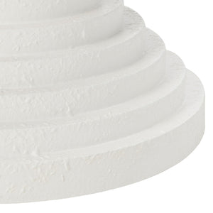 Safavieh Glynn Accent Table - Sculptural Modern Design With Curvaceous Stacked Discs For Stylish Decor White ACC9708C