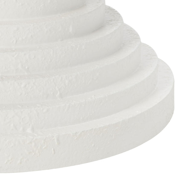 Safavieh Glynn Accent Table - Sculptural Modern Design With Curvaceous Stacked Discs For Stylish Decor White ACC9708C