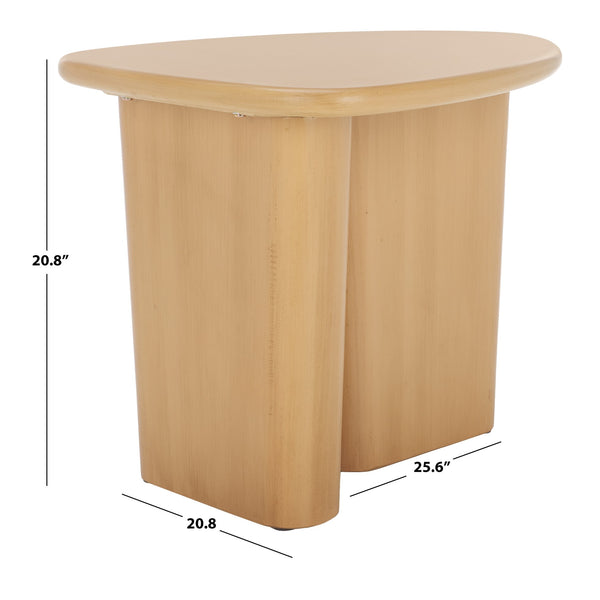 Safavieh Alala End Table - Sculptural Design With Organic Appeal, Perfect Modern Accent For Any Space Natural Mdf Acc9709a