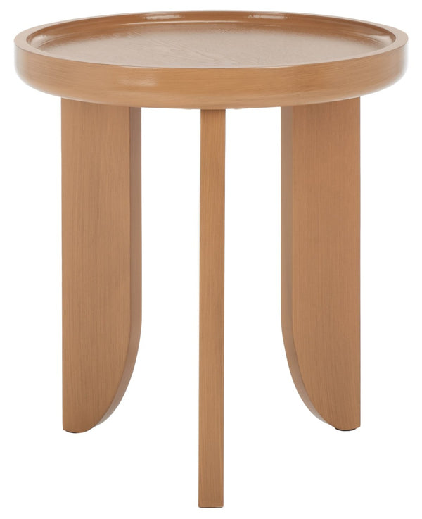 Safavieh Malyn Accent Table – Sculptural Pine Wood Design With Curved Legs For Modern Home Décor Style Sand ACC9712E