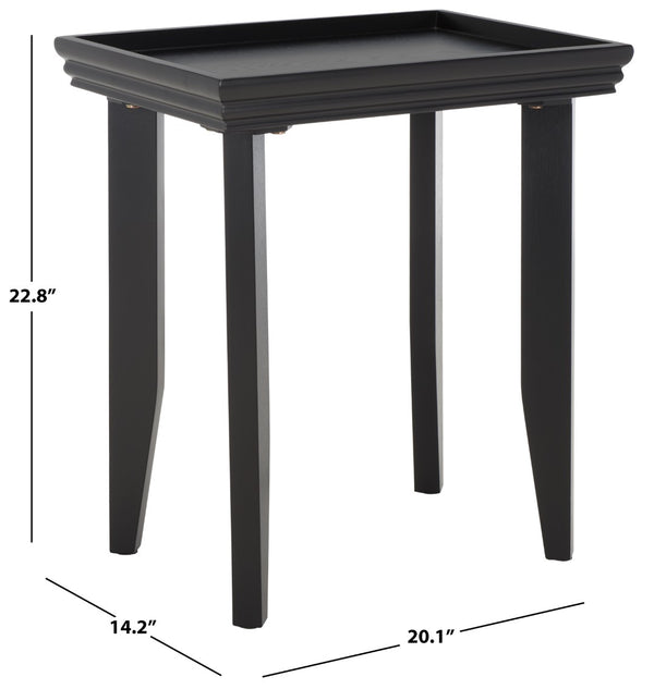 Safavieh Naios Accent Table Black Pine, Mdf ACC9713A