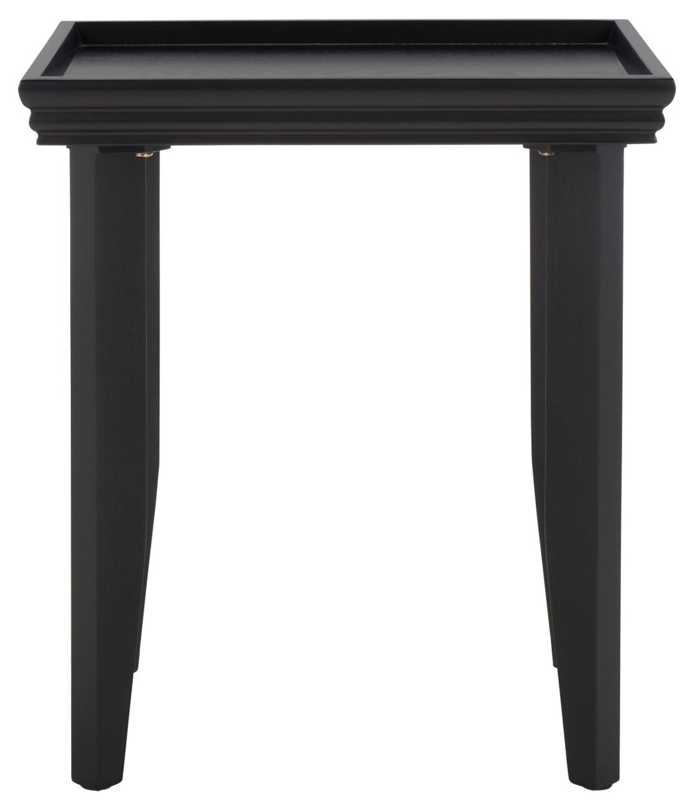 Safavieh Naios Modern Accent Table - Sleek Design With Curved Legs For Stylish Living Room Or Entryway Decor Black ACC9713A