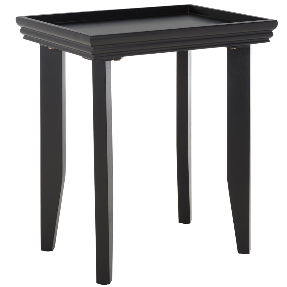 Safavieh Naios Modern Accent Table - Sleek Design With Curved Legs For Stylish Living Room Or Entryway Decor Black ACC9713A