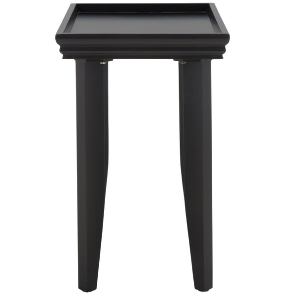 Safavieh Naios Modern Accent Table - Sleek Design With Curved Legs For Stylish Living Room Or Entryway Decor Black ACC9713A