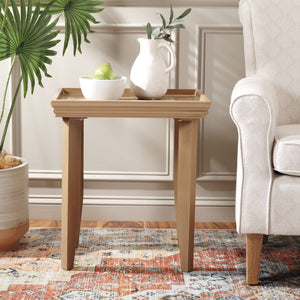Safavieh Naios Modern Accent Table - Sleek Design With Curved Legs For Stylish Living Room Or Entryway Decor Sand ACC9713C