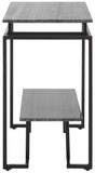 Safavieh Guernica 1 Shelf Rectangle Accent Table XII23 Monsoon Black Marble / Black  Metal ACC9802C