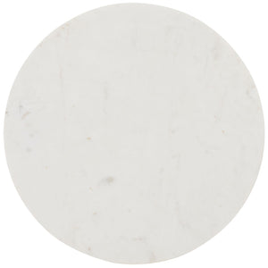 Safavieh Gunther Modern Round Accent Table With Luxurious Marble Top And Sleek Metal Base For Any Space White Marble / Black ACC9803B