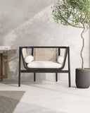 Versailles Accent Chair in Black, Natural Cane and Cream ACCA01-CR Manhattan Comfort