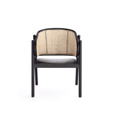 Versailles Armchair in Black and Natural Cane ACCA02-BK Manhattan Comfort