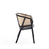 Versailles Armchair in Black and Natural Cane ACCA02-BK Manhattan Comfort