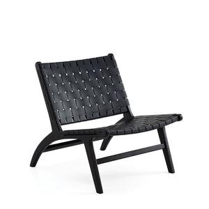 Maintenon Leatherette Accent Chair in Black ACCA03-BK Manhattan Comfort