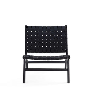 Maintenon Leatherette Accent Chair in Black ACCA03-BK Manhattan Comfort