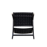 Maintenon Leatherette Accent Chair in Black ACCA03-BK Manhattan Comfort