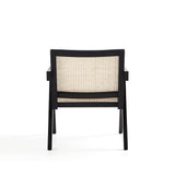 Hamlet Accent Chair in Black and Natural Cane ACCA04-BK Manhattan Comfort