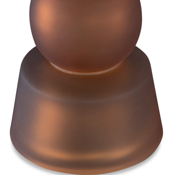 Uttermost Cassiopeia Butter Rum Glass Candleholders, S/3 18045 GLASS