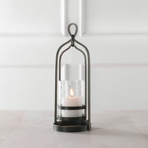 Uttermost Shepherd Bronze Candleholder 18041 Iron, Glass