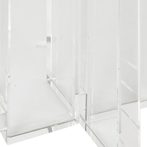 Uttermost Crystal Pillar Candleholders, Set/2 18054 Crystal