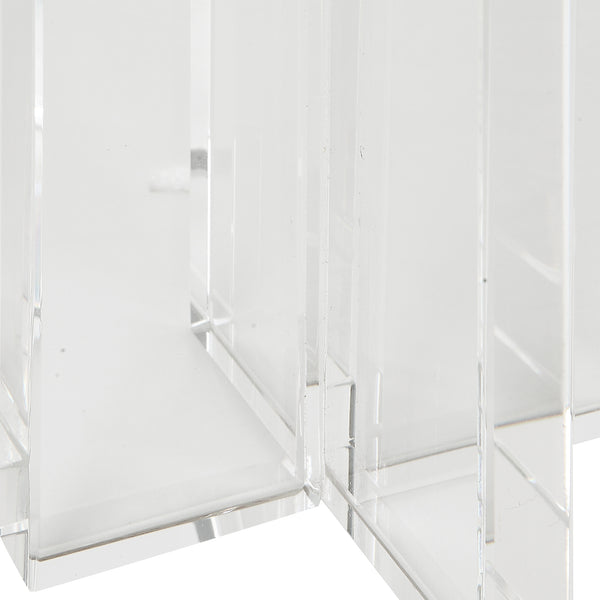 Uttermost Crystal Pillar Candleholders, Set/2 18054 Crystal