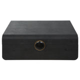 Uttermost Lalique Black Shagreen Box  18058 MDF,SHARGEEN PU,HARDWARE