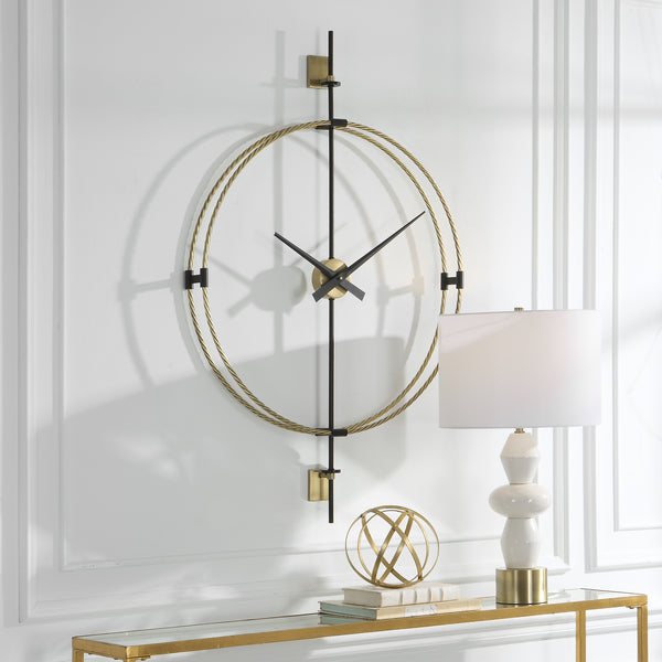 Uttermost Time Flies Modern Wall Clock 06106 Iron