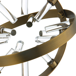 Uttermost Realm Spherical Brass Sculptures, Set Of 2 18087 Marble ,Metal ,Glass