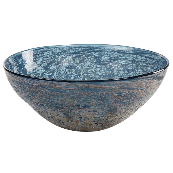 Uttermost Genovesa Aqua Glass Bowl 18099 Glass
