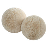 Uttermost Abide Ball Sheepskin Pillows, Set/2 64047 FABRIC,FIBER