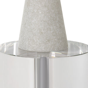 Uttermost Norte White Stone Sculptures, Set/2 18102 White Rice Stone Resin, Crystal