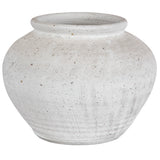 Floreana Round White Vase