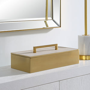 Uttermost Wessex White Box 18110 METAL,MDF,SHARGREEN