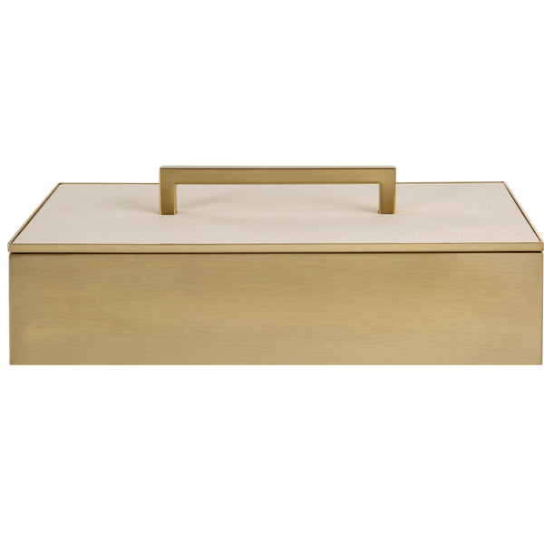 Uttermost Wessex White Box 18110 METAL,MDF,SHARGREEN