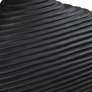 Uttermost Elegant Matte Black Vases Set Of 2 - Unique Stacked Design For Stunning Home Décor Black Ceramic 18243