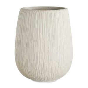 Uttermost Rustic Ridge Off-white Outdoor Planter – Organic Textured Sculpture For Modern & Rustic Spaces White Magnesium Oxide 18250